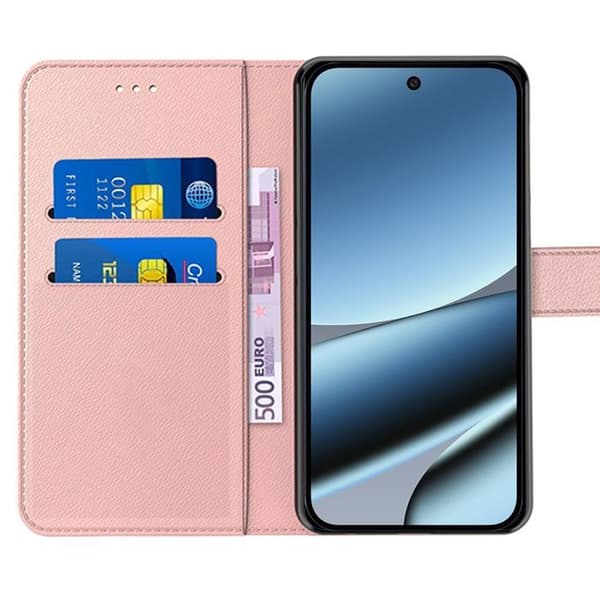 Coque Rabat - E.F.Connection - för Google Pixel 10 Pro XL - Stötskydd Syntetläder - Rosa Rosa