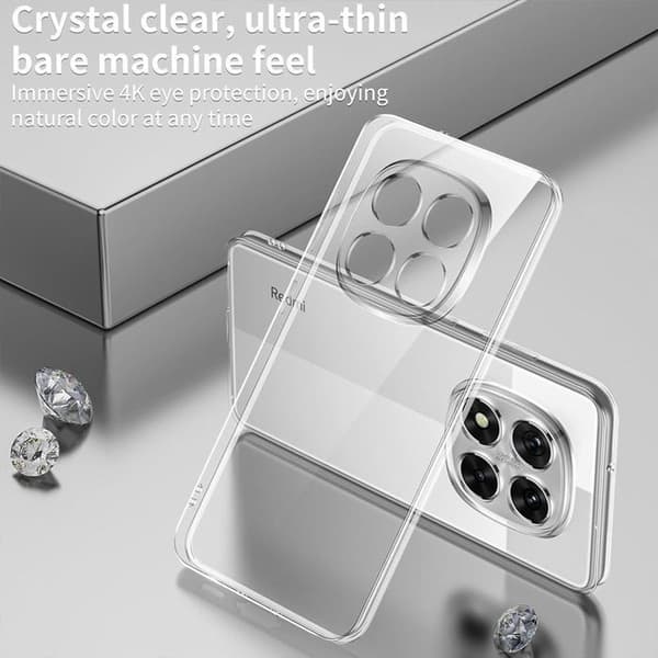 Skydd för Xiaomi Redmi Note 15 5G - Silikon Stöttålig Repfria Ultra Slim Transparent Transparent