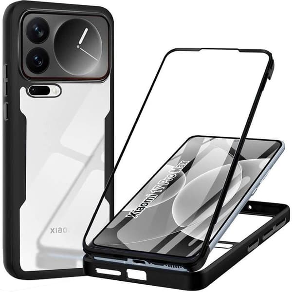 Skydd för Xiaomi 17 Pro Max - 360 Skydd Hård Med Förstärkt Kant Helt Solid - Svart Svart