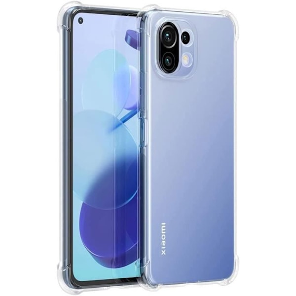 Skyddsskal för Xiaomi Mi 11 Lite 5G - E.F.CONNECTION - Flexibelt - Silikon - Transparent Transparent