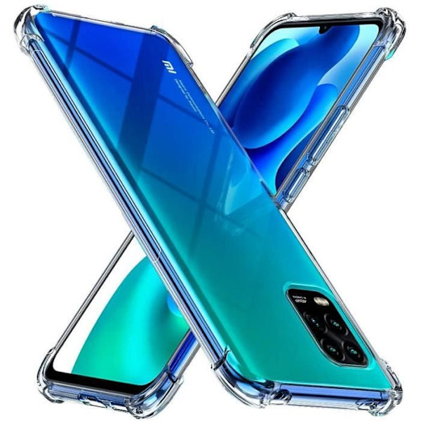 Xiaomi Mi 10 Lite etui, ultratyndt TPU silikone, gennemsigtigt blødt cover [Stødabsorbering] [Anti-slip] til Xiaomi