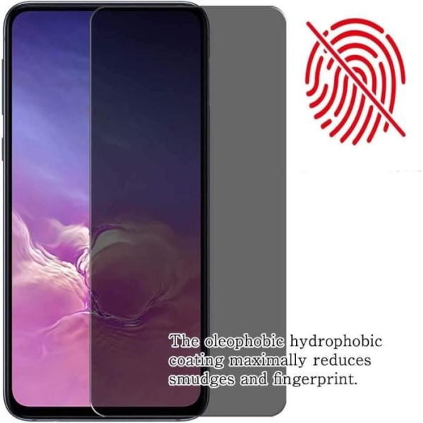 Antispionhärdat glas för OPPO A94 5G - E.F.CONNECTION - Skydd - Svart Svart