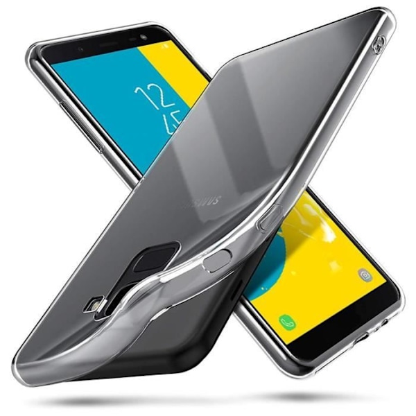 Skyddsback - E.F.CONNECTION - för Samsung Galaxy J6 2018 - Stötabsorberande - Rep-säker - Transparent Transparent