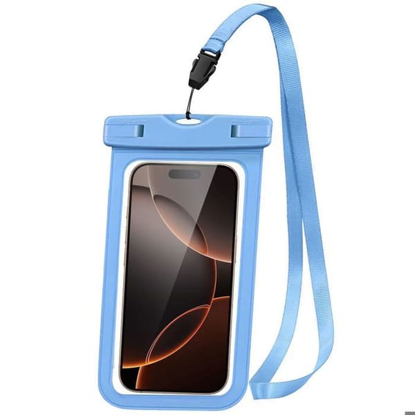 Vattentät fodral för Redmi Note 14 Pro/Pro Plus/Note 13 Pro/Note 12 Pro/Note 11/11S/10, IPX8-skydd, känslig touch - Blå Blå