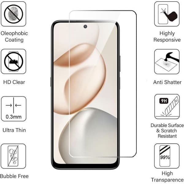 2 Fuktade Glas Fram och 2 Kameraglas för Honor 400 Smart 4G/5G - Rep-skydd Transparent