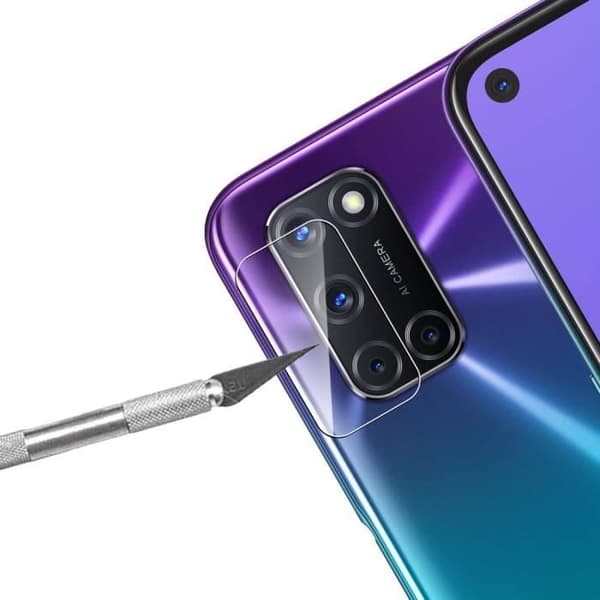 Kameraskydd i härdat glas för OPPO A92 - E.F.CONNECTION - Set med 2 Transparent
