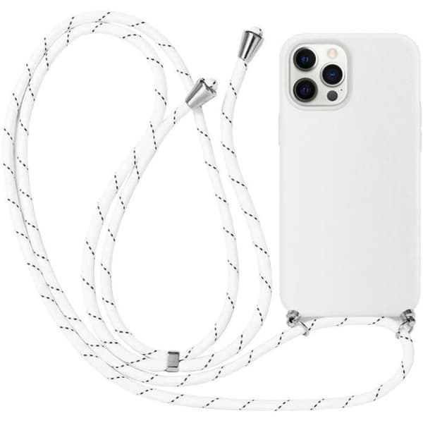 Skyddsfodral för iPhone 12 Pro Max - E.F.CONNECTION - Mjuk - Vit - Anti-Scratch - Anti-Shock Vit