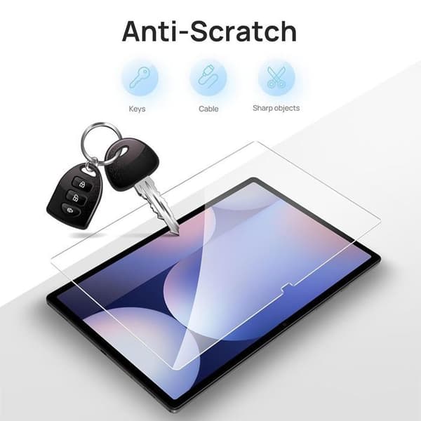 Skärmskydd - E.F.CONNECTION - för Samsung Galaxy Tab S10+/S9+ - Härdat Glas - Transparent