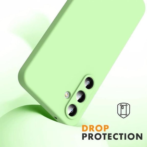 Fodral och 2 härdade glasögon för Xiaomi Redmi Note 13 4G (inte för 5G), Ultra Slim Protection Stötsäker Anti-Scratch Green