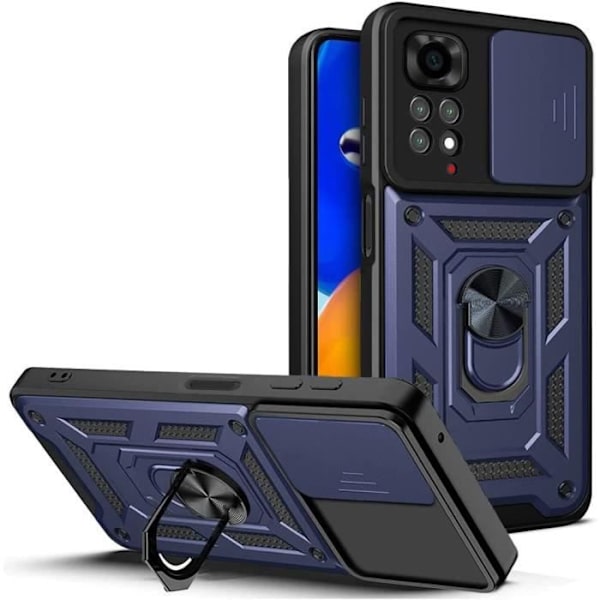 Skydd för Redmi Note 11 Pro - E.F.CONNECTION - Marinblå - Stötabsorberande - Kameraskydd - Repåterståndig marinblå