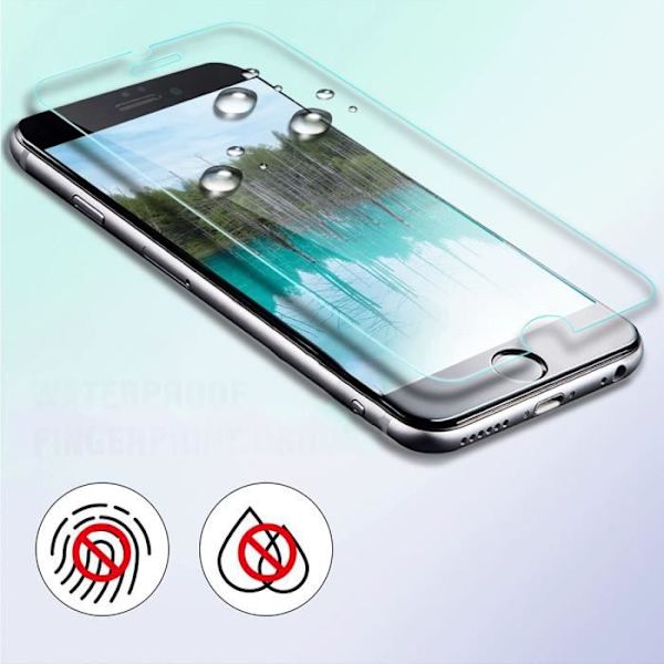 DG-fodral för OPPO A9 2020 (6,5") + 2 X härdat glas, HD-skyddsfilm - Transparent TPU-silikonfodral.
