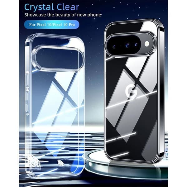 Skyddsfodral - E.F.Connection - Google Pixel 10 Pro - Transparent silikon - Rep resistant - Mjuk Transparent