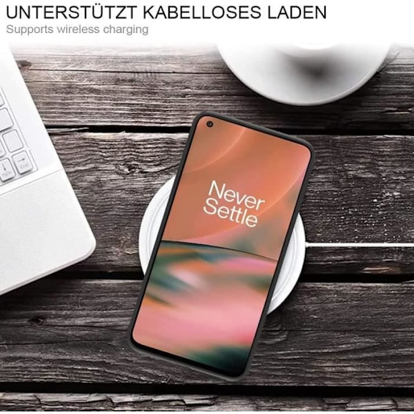Skyddsfodral för One Plus 9 (6,55") med Härdat Glas Skydd Mjuk Silikon Svart Exakt Utskärning Svart
