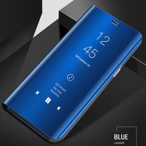 MISSTARS® Xiaomi Redmi Note 9s - 9 Pro - 9 Pro Max Cover Flip Cover Blå spejleffekt til Xiaomi Redmi Note 9s - 9 Pro - 9