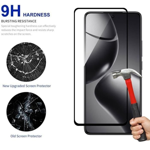 Skærmbeskyttelse - Xiaomi - 14T - Hærdet Glas - Sæt af 3 - Stødresistent 9H Svart