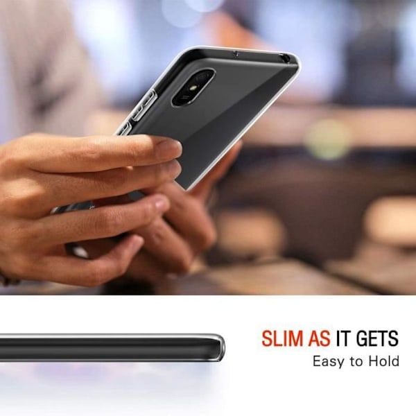 Fodral för Redmi 9A (6,53 tum) högresistent silikon anti-chock Transparent