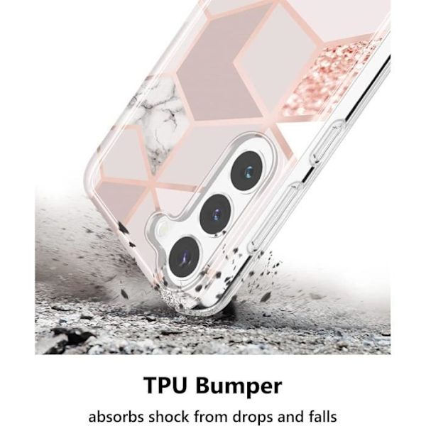 Coque - E.F.CONNECTION - för Xiaomi Redmi 12 - Stötsäker - Slim - Rosa Rosa