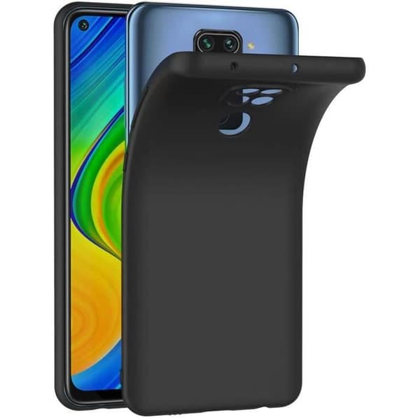 Coque - Xiaomi - Redmi Note 9 / 10X 4G - Svart Silikon - Mjuk - Skydd Svart