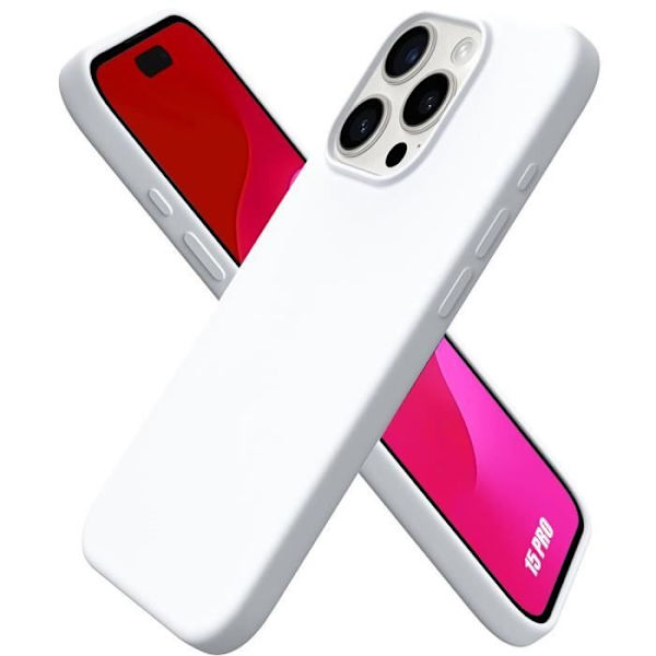Coque - E.F.CONNECTION - för iPhone 15 Pro - Ultra Slim - Stötabsorberande skydd - Represistent Vit