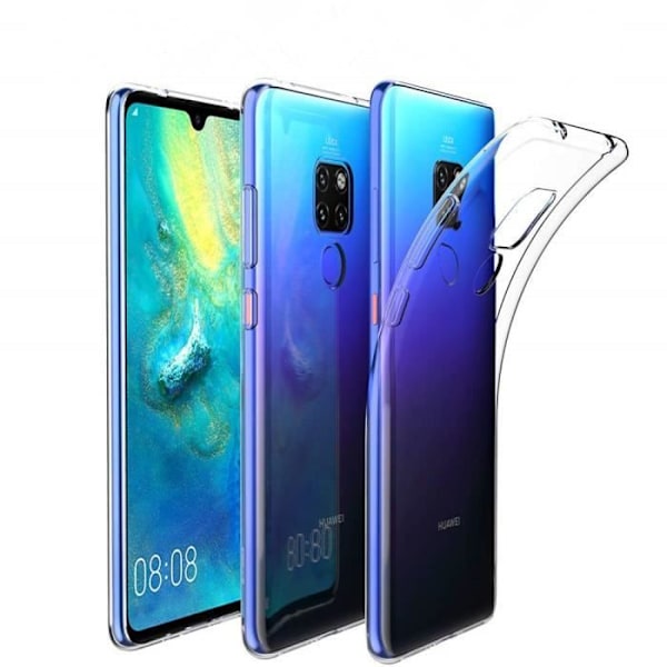 Beskyttelsesskal - E.F.CONNECTION - til Huawei Mate 20 - Silikone TPU - Stødabsorberende - Gennemsigtig Transparent