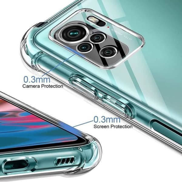 Skyddsfodral för Redmi Note 10S (6.49") Förstärkt skydd Hög hållbarhet Silikon Transparent