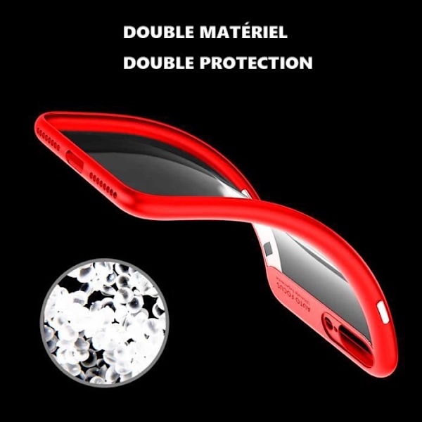 iPhone 8 Cover - Stødabsorberende - TPU - Høj Kvalitetsbeskyttelse - Rød - Moderne Design Röd