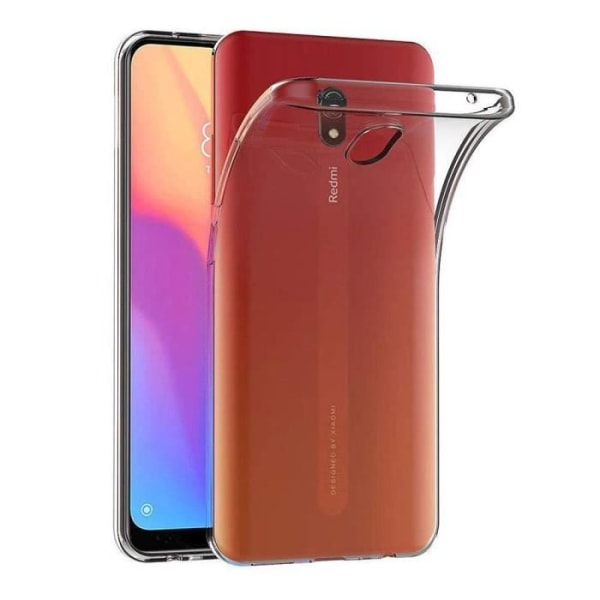 För Xiaomi Redmi 8A 6.2": UltraSlim Gel Silikonfodral och perfekt passform - TRANSPARENT TRANSPARENT