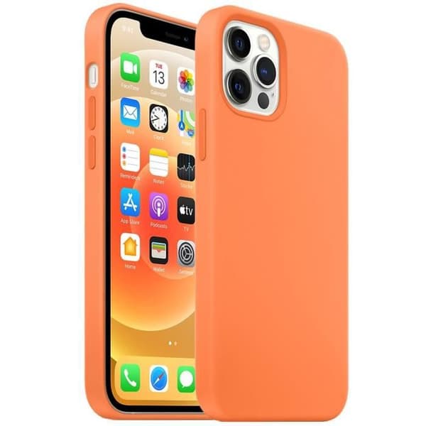 Ultratunt silikonfodral för iPhone 13 Pro (6,1") Orange E.F. Connection