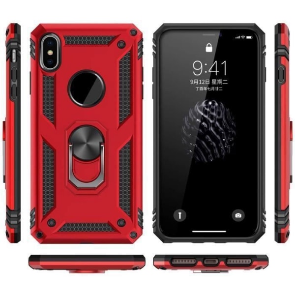 Etui - XiaoMi - RedMi Note 8 Pro - Stødsikker - 360 graders rotation - TPU + PC