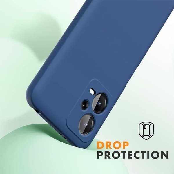 Skyddsskal - E.F.CONNECTION - För Xiaomi Redmi Note 12 5G - Ultra Slim - Stötsäker - Repfritt marinblå