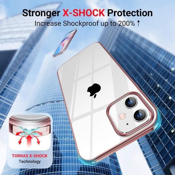 Coque en silicone - E.F.Connection - pour iPhone 13 - Rose - Ultra mince - 2 verres trempés Rosa