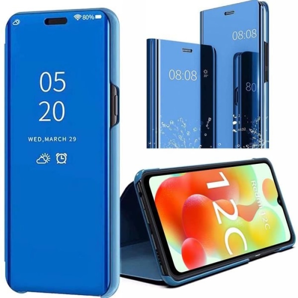 Full Cover Case til Xiaomi Redmi 12C - Redmi 11A Beskyttelse foran og bagpå Clear View Blue