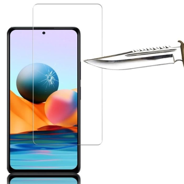 För Xiaomi Redmi Note 10- Note 10S 6,43": 1 skärmskydd i härdat glas