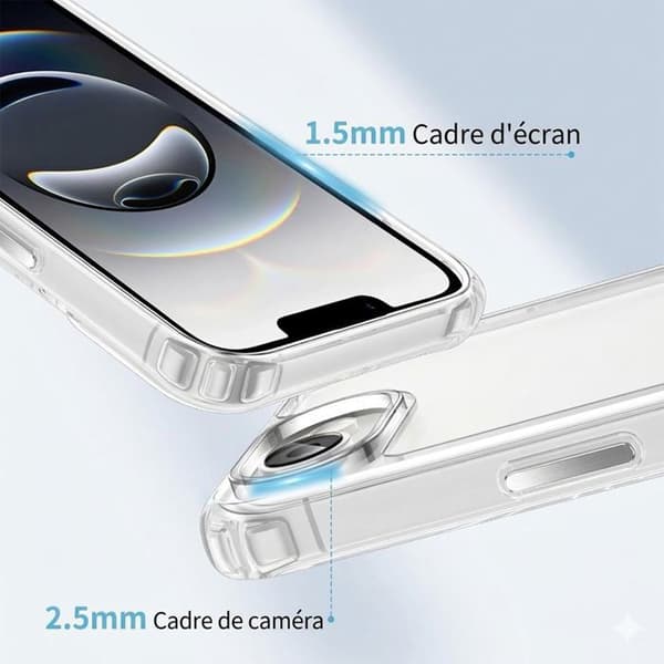 Skyddsfodral för iPhone 16e, Stöttålig Anti-Rip Bumper Solid med Vit Rosa Snodd Vit, Rosa, Fuchsia, Transparent