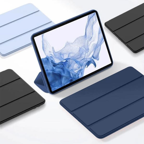 Skyddsskal - E.F.Connection - för Samsung Galaxy Tab A9 / A11 - Stötsäker - Fällbart Stöd - Marinblå marinblå