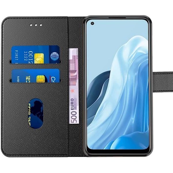 Beskyttelsesetui til OPPO Find X5 Lite Sort - E.F.CONNECTION - Kortholder - 360 graders beskyttelse Svart