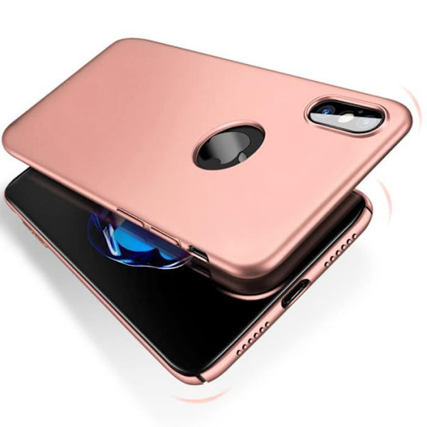 Coque - Etui - iPhone X - Ultra Tynd - Ultra Slidstærk - Anti-Rids - Mat Rosa Matt rosa