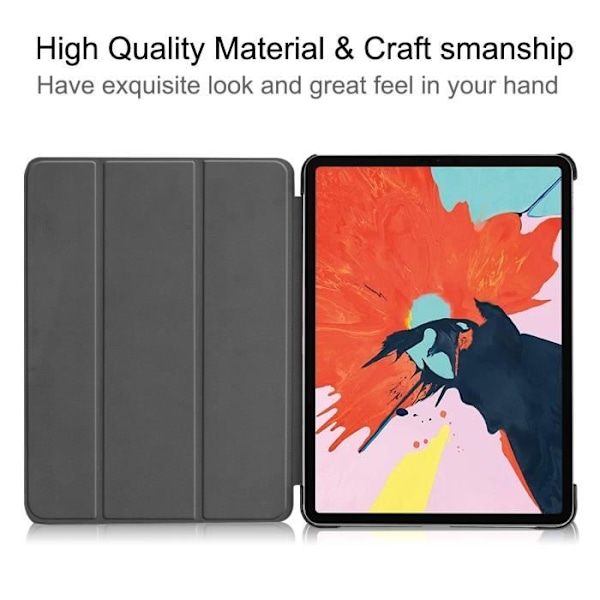 Hus iPad Air 2020 (10.9") - Skal iPad Air 4, Lätt PU Läder Stötsäker Tabletfodral [Auto Väcka / Vila] - Blå