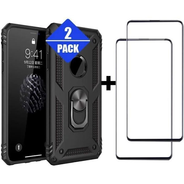 Etui - XiaoMi - RedMi Note 8 Pro - Stødsikker - 360 graders rotation - TPU + PC