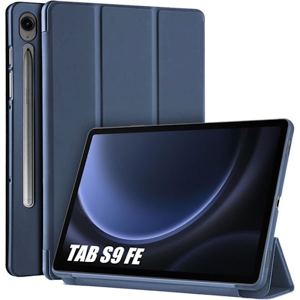 Coque til Samsung Galaxy Tab S9 FE (10,9 Tommer) Etui Housse Mørkeblå Stødabsorberende med Støttefunktion marinblå