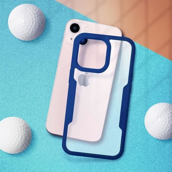 Coque - E.F.CONNECTION - för iPhone 15 - Heltäckande skydd - Repfria - Mörkblå marinblå