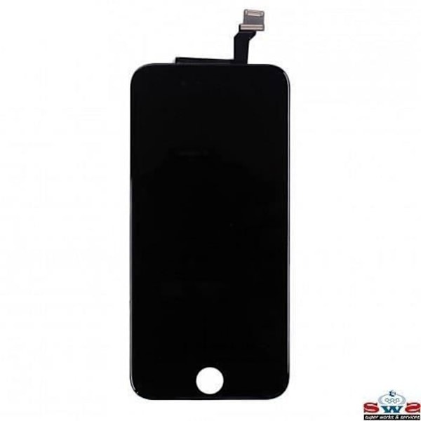 LCD pekskärm i glas för iphone 6 SVART