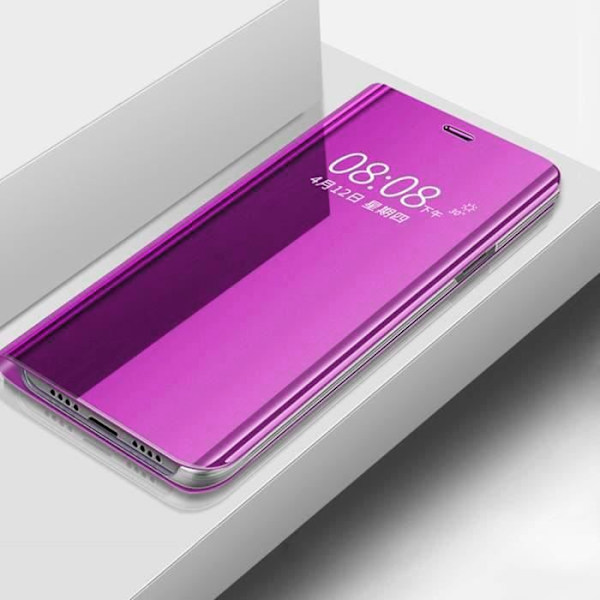 Xiaomi Redmi 9A Fodral, Slim Mirror Folio Stötsäker med Stand Robust Skydd för Xiaomi Redmi 9A, Lila