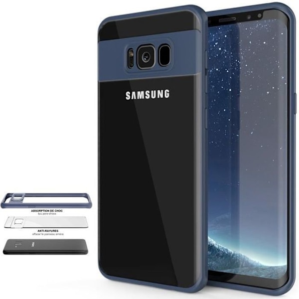 Skyddande Fodral - E.F.CONNECTION - Samsung Galaxy S8 Plus - Silikon - Stötsäker - Mörkblå Matt Mörkblå Matt