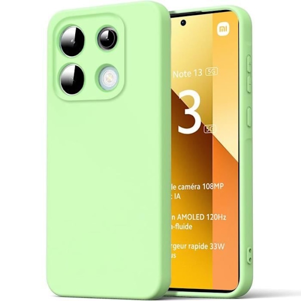 Skyddsfodral - E.F.CONNECTION - Xiaomi Redmi Note 13 5G - Flexibelt - Slim - Stötresistent - Grön Grön