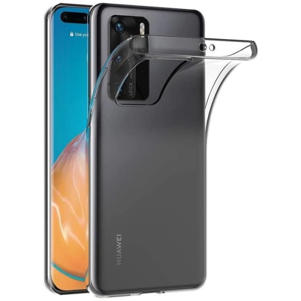 Etui kompatibelt Huawei P40 Pro, gennemsigtigt silikone etui til Huawei P40 Pro Silikone etui Cover (6,1 tommer)