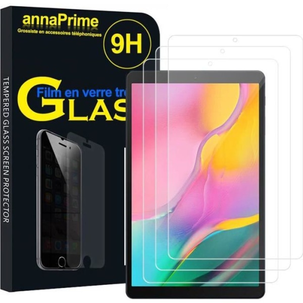För Samsung Galaxy Tab A 10.1 (2019) 10.1" SM-T510: Lot - Paket med 3 skärmskyddsfilmer av härdat glas