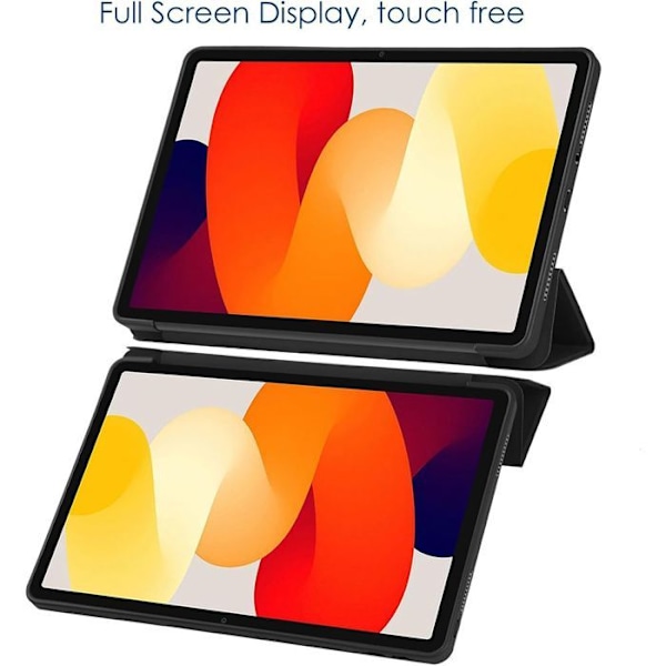Coque + Härdat Glas för Xiaomi Redmi Pad SE 11 Tum, Stöttålig Skydd Ställ För Vänteläget - Svart Svart