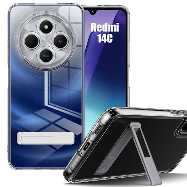 Stötabsorberande skal för Xiaomi Redmi 14C - Justerbar transparent TPU-skydd Transparent