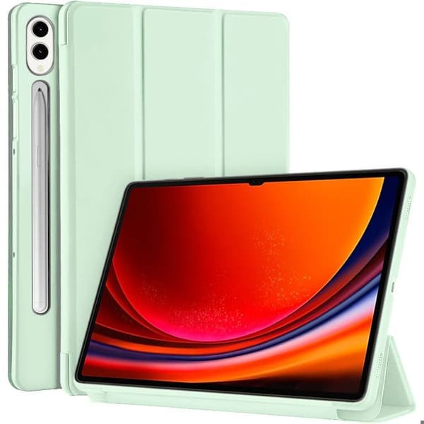 Skyddsskal - E.F.Connection - för Samsung Galaxy Tab S9 Plus/S10 Plus - Stötsäker - Grön - Silikon Grön
